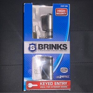 Brinks Silver High Security Keyed Entry Lock